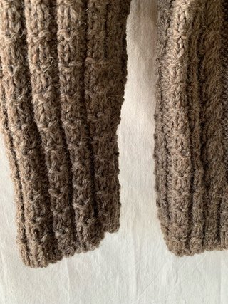 Maglione fatto a mano donna con cappuccio S
