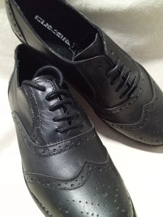 Zapatos Oxford Negros Mujer