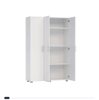 Armario Escobero multiusos 18x120x42 tres puertas