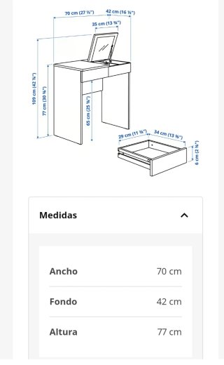 Tocador blanco Ikea