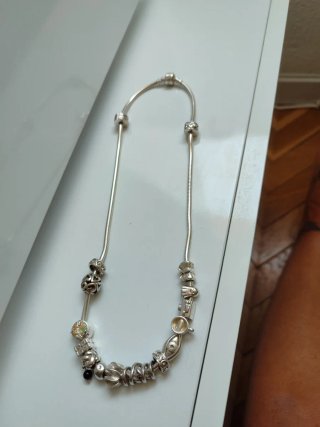 Collar Pandora Plata con Abalorios