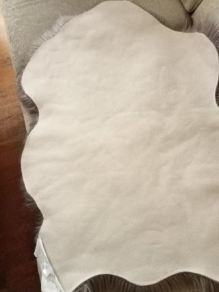 Alfombra de pelo gris
