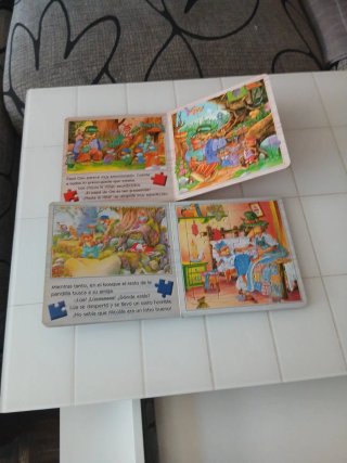 Pack de libros infantiles con puzzle