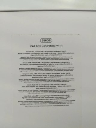 iPad 9ª Gen 256 GB WiFi Plata + funda y caja