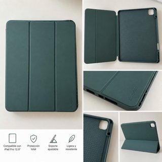 Funda iPad Pro 12.9 Verde Oscuro EasyAcc