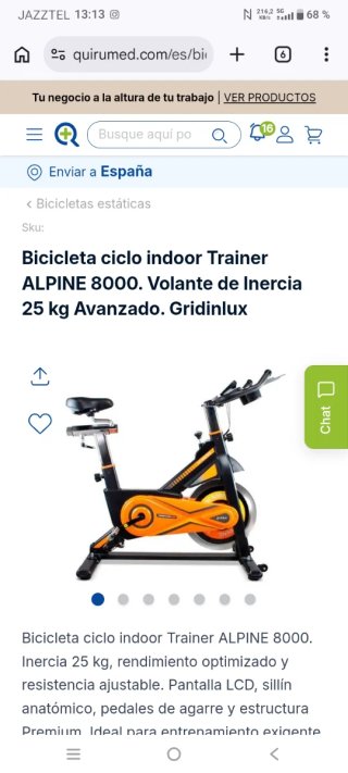 Bicicleta Estática Spinning Gridinlux