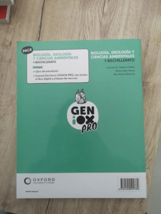Libro de biología Geología y Ciencias Ambientales
