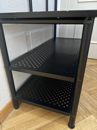 Perchero zapatero Ikea Pinning negro
