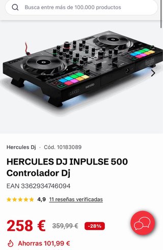 Cambio DJ Hercules Impulse 500