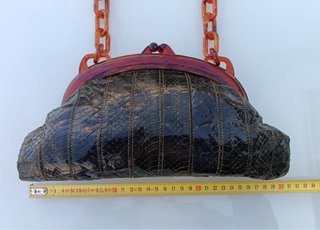 Bolso Vintage Piel Serpiente Asa Carey