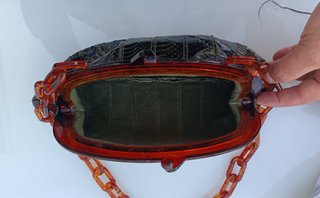 Bolso Vintage Piel Serpiente Asa Carey