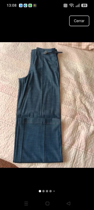 Pantalones rectos Zara azules