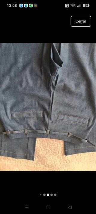 Pantalones rectos Zara azules