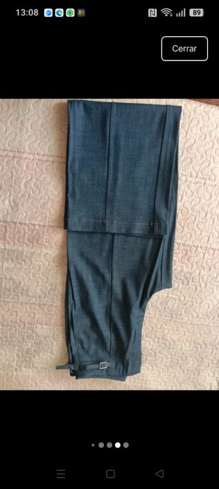 Pantalones rectos Zara azules