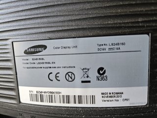 Monitor Samsung S24B150BL 24 LED FHD