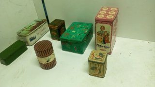 Lote Cajas Metálicas Vintage