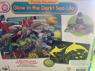Puzzle Gigante Glow in the Dark Sea Life 100 Pieza