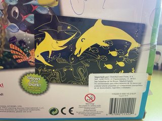 Puzzle Gigante Glow in the Dark Sea Life 100 Pieza