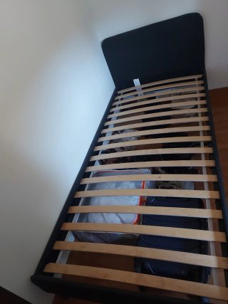 Estructura Cama Gris Oscuro