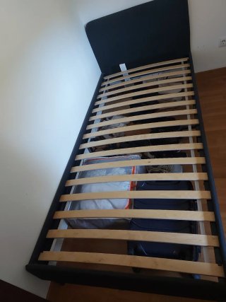 Estructura Cama Gris Oscuro
