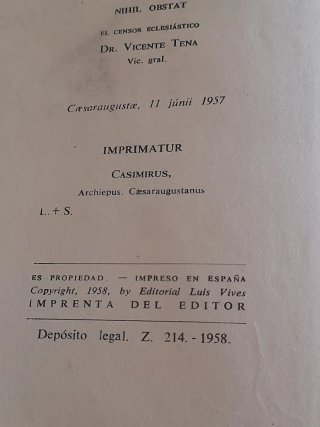 Libro escolar "El Libro de España " año 1957.