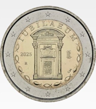 Moneda Conmemorativa Italia 2025 Jubilaeum