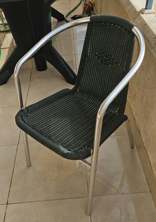 8 sillas tipo terraza bar + mesa extensible 2,5 mt