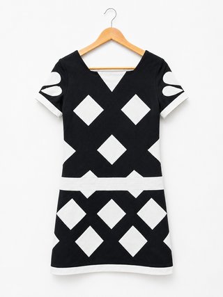 Vestido rombos y corazones