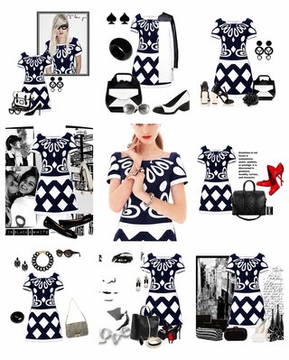 Vestido rombos y corazones