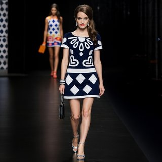 Vestido rombos y corazones
