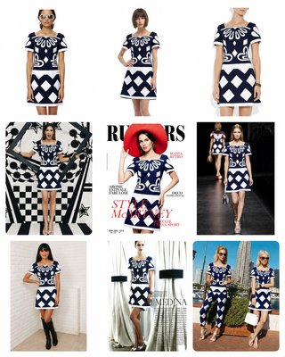 Vestido rombos y corazones