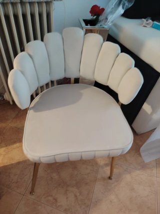 Sillas de comedor diseño terciopelo y metal