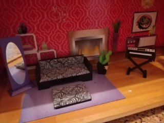 Casa de muñecas con muebles
