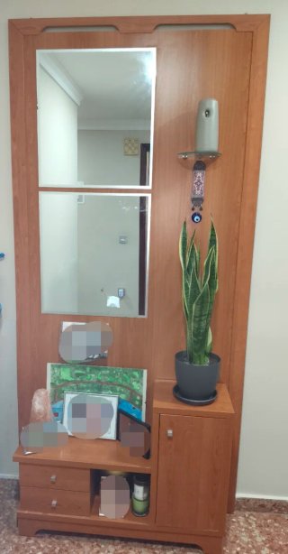 Mueble de entrada madera