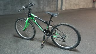 Bicicleta 24 Negra y Verde