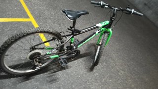 Bicicleta 24 Negra y Verde
