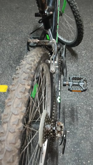 Bicicleta 24 Negra y Verde