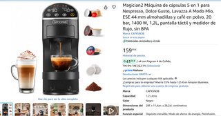 Cafetera Magician2 5 en 1 (Nespresso, Dolce Gusto,