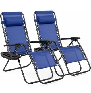 Pack 2 Tumbonas Plegables Azul