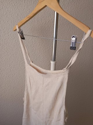 Peto corto tirantes lino mujer Stradivarius