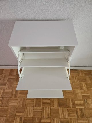 Zapatero IKEA BISSA 2 compartimentos blanco