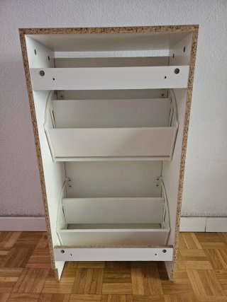 Zapatero IKEA BISSA 2 compartimentos blanco