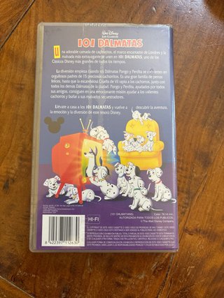 101 Dálmatas VHS Disney Clásicos Nueva