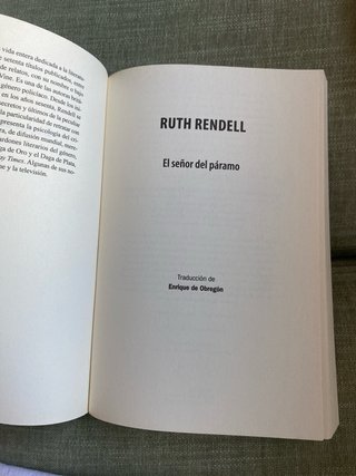 Libro de lectura el señor del páramo