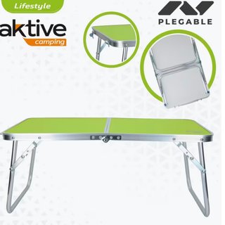 Tavolo campeggio Aktive 60x40x25 cm in alluminio