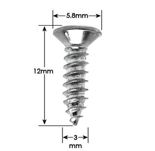 20 Tornillos Guitarra Bajo Golpeador 3 Colores
