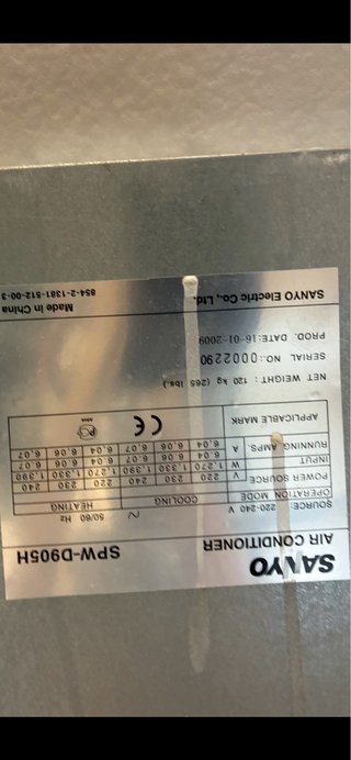 Placa SANYO SPW-D905H Aire Acondicionado