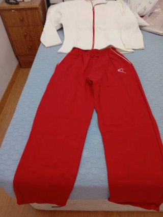 Chándal El Ganso XL Rojo y Blanco Nuevo
