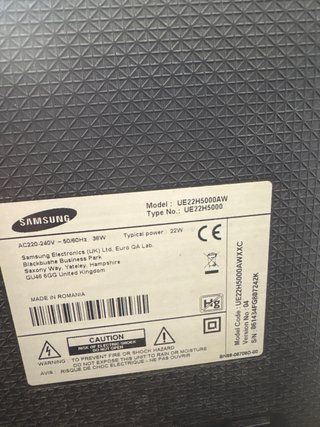 Televisor Samsung Negro/Plateado