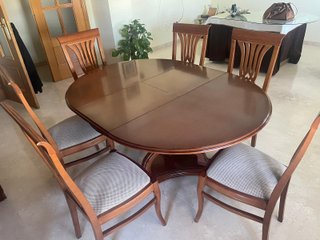 Mesa de salón extensible madera 1.10m